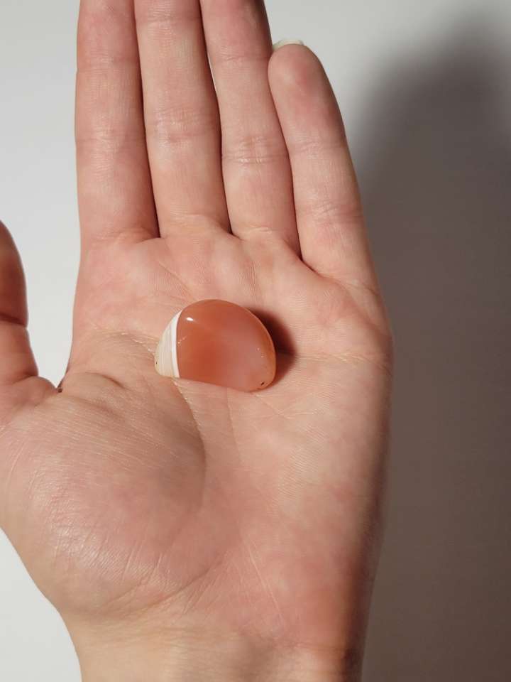 Banded Carnelian Agate Tumble