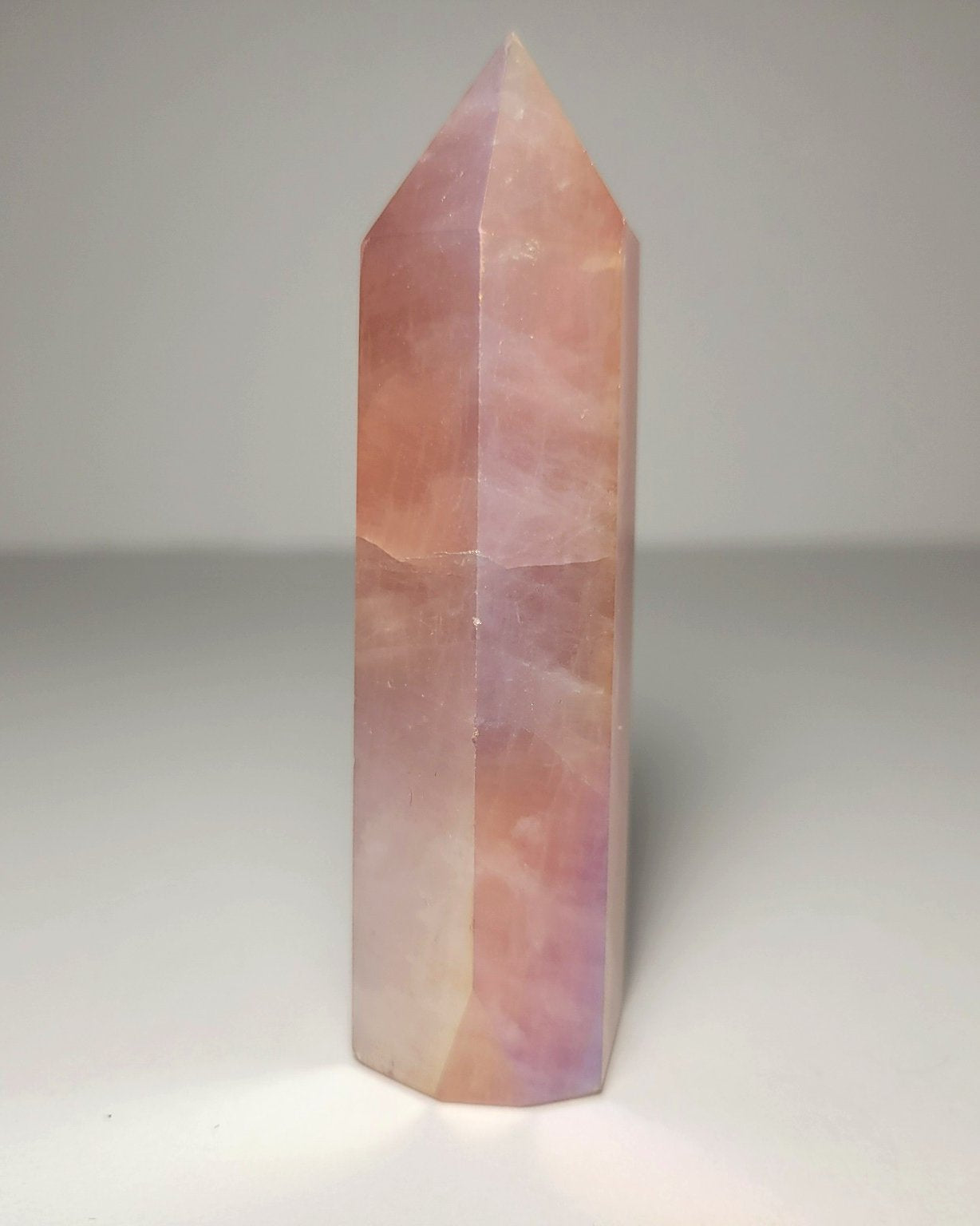Angel Aura Rose Quartz Tower