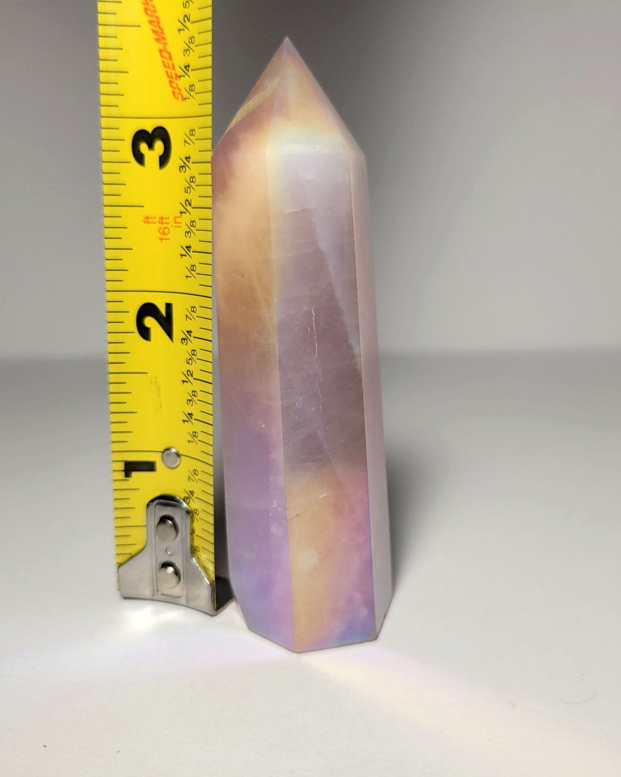 Angel Aura Rose Quartz Tower