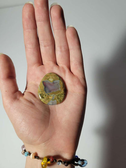 Rainforest Jasper Palm Stone